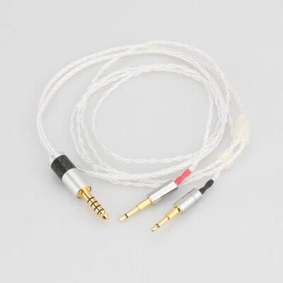 3.5/2.5/4.4 Balanced 8core Silver Plated Headphone Upgrade Cable for Oppo PM-1 - Image 1 of 4
