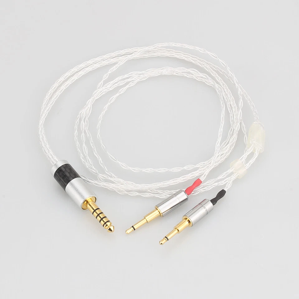 3.5/2.5/4.4 Balanced 8core Silver Plated Headphone Upgrade Cable for Oppo PM-1 - Image 1 of 4