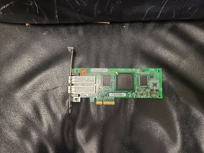 QLE2462 4GB Dual Port Fiber Optic PCI-E Fiber Channel HBA DH226-Dell 0DH226 - Image 1 of 3