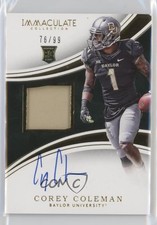 2016 Immaculate Collegiate Signature /99 Corey Coleman RPA Rookie Patch Auto RC