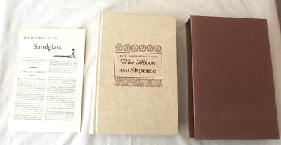 Moon & Sixpence Maugham Fine Binding w/Slip Cover Heritage Press 1969 Unusual - Imagem 1 de 4