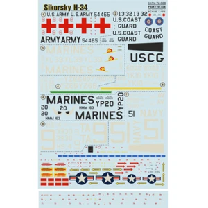 Print Scale 72-088 Decal Flugzeug 1:72 Sikorsky H-34 The complete set 1,5 leaf - Bild 1 von 24