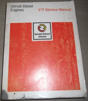 DETROIT DIESEL 6V-71 8V-71 12V-71 16V-71 MANUAL DE REPARACIÓN DE REVISIÓN DEL MOTOR Foto 1 de 4