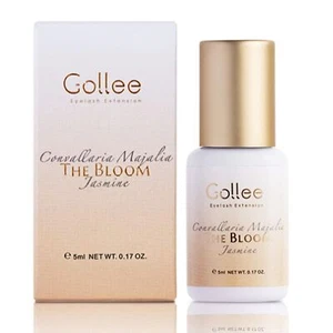 Gollee Eyelash Glue Flower Scent 1-2s Drying Time Retention 3-4 Weeks Black 5ml - Picture 1 of 5