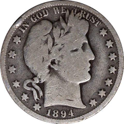 1894-O Barber Half Dollar Great Deals From The Executive Coin Company Cover