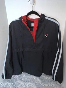 Nike Activewear Windbreaker Pull Over Hooded Jacket Black Boys Large(16-18) - Picture 1 of 4
