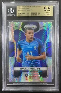 Kylian Mbappe 2018 Panini Prizm World Cup Prizms HYPER BGS 9.5 TRUE GEMS POP 10 - Picture 1 of 3