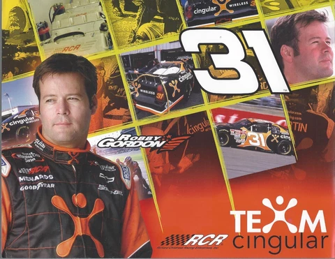 2002 ROBBY GORDON "CINGULAR RCR" #31 NASCAR WINSTON CUP SERIES POSTCARD Cover