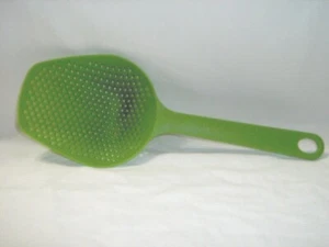 LARGE STRAINER DRAINING SCOOP KITCHEN COOKING TOOL UTENSIL Strain Drain Green - Picture 1 of 11