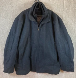 Pavone nero uomo taglia XXL CALVIN KLEIN doppia zip intera finto collo foderato - Foto 1 di 8