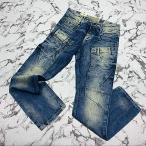 Pantalones de mezclilla para hombre Cipo & Baxx C1145 azul medio lavados a la piedra nuevos con etiquetas - Imagen 1 de 2