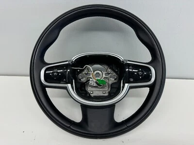 17-20 Volvo S90 V90 XC90 XC60 Heated Black Steering Wheel 32288783 - Image 1 of 4