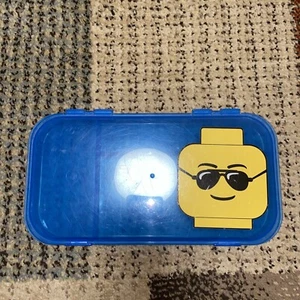 Lego Minifigure Custodia Blu 2012 Organizer Contenitore - Foto 1 di 8