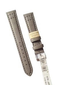 CINTURINO OROLOGIO VINTAGE 18mm MORELLATO GRIGIO, VERDE GINEPRO, FIBBIA ARGENTO. - Foto 1 di 8