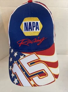 Napa Racing #15 Gorra Sombrero Patriótico Waltrip Gancho y Bucle Espalda Ajustable Usado - Imagen 1 de 5