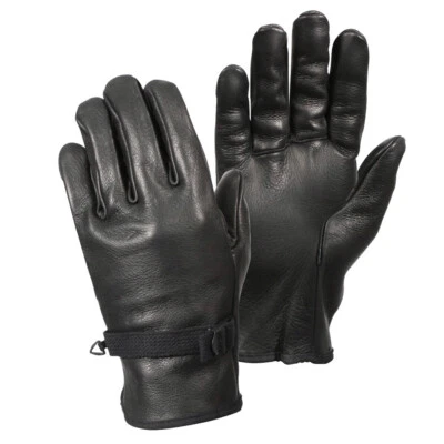 Guantes tácticos de cuero negro Rothco D-3A Foto 1 de 4