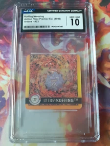1999 Pokemon Action Flipz Series 1 #50 Koffing-Weezing CGC 10 Gem Mint Low Pop - Imagen 1 de 2