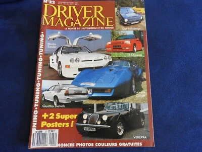 revue driver magazine n°22 opel manta B / golf rss desing / corvette 1989 - Photo 1/4