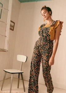 SEZANE JULIETTE JUMPSUIT GARTEN FRÜHLING SCHWARZ GRÖSSE 34 US 2 - Bild 1 von 11