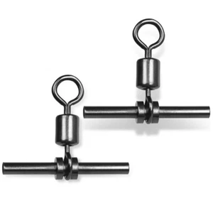 50~100Pcs High Quality Cross Line Swivels T-Shape Barrel Swivels Terminal Tackle - Picture 1 of 21