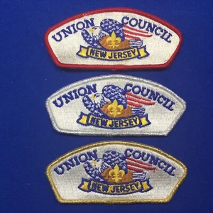 Boy Scout CSP Union Council Nueva Jersey 3 parches SME FOS SMY GMY 2311C1 - Imagen 1 de 5