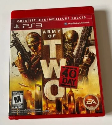 Army Of Two 40Th Day Greatest Hits 2010 Playstation 3 Complete W/ Manual Works - Image 1 of 4