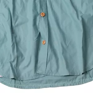 Men Long Sleeve Shirt Cute Embroidery Mercerized Cotton Button Down Collar XL - Picture 1 of 12