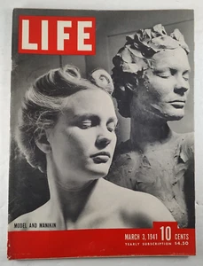 Life Magazine- March 3, 1941- Blizzard At Donner Pass/Greeks Push On In Albania - Imagen 1 de 8
