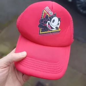 Felix The Cat Trucker Hat Red Snapback DreamWorks Animation - Picture 1 of 7