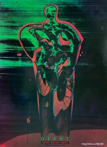 Giant, Green and Red: Original Exhibition Poster By Henry Holmes Smith (signed) - Picture 1 of 2