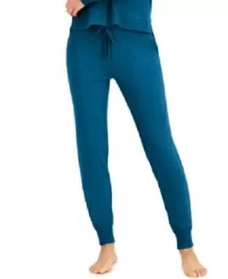 Alfani Ultra-Soft Drawstring Jogger Lounge Pants - Modern Teal, Small #7755 - Image 1 of 4