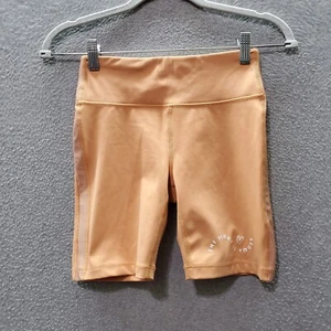 Athleta x Simone Biles Girls Activewear Shorts Large Orange Biker 5.5" Inseam - Picture 1 of 8