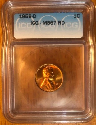 1956 d wheat penny MS67 Price Reduced - Image 1 of 2