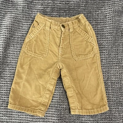 Pantalones de pana Baby Gap, bebé niño 6-12 meses, marrón pierna ancha Foto 1 de 4