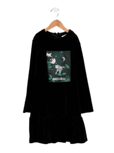 Mädchen Kenzo Safari Samtkleid & passende Leggings - Größe 10 - Bild 1 von 3