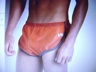 ТРЮК ИЛИ УГОЩЕНИЕ: N2N «ES1» ЕВРО СПЛИТ ШОРТЫ» В LG., ОРАНЖЕВЫЙ/СЕРЫЙ, НОВЫЙ С ЯРЛЫКАМИ - Изображение 1 из 4