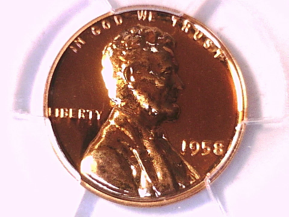 1958 Proof Lincoln Wheat Cent Penny PCGS PR 68 RD 42457762 - Image 1 of 3