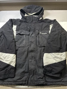 Columbia Giacca Uomo Full Zip con Cappuccio Nero, Grigio Taglia-M #138 - Foto 1 di 24