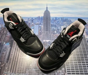 Air Jordan 4 Retro Bred Reimagined Mens Size 8.5 FV5029 006 New Nike A - Picture 1 of 14