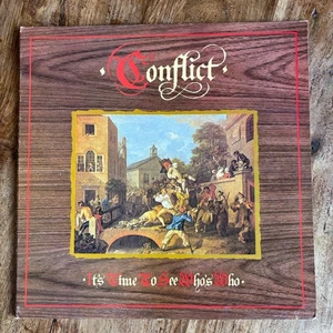 CONFLICT - IT'S TIME TO SEE WHO'S WHO EX-/EX VINYL LP / FIRST PRESSING - Picture 1 of 11