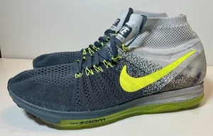 Nike Mens Zoom All Out Flyknit 844134-407 Gray Basketball Shoes Sneakers Size 12 - Picture 1 of 17