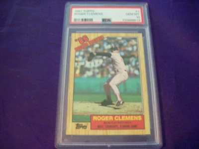 Roger Clemens 1987 Topps #1 PSA 10 Foto 1 de 2