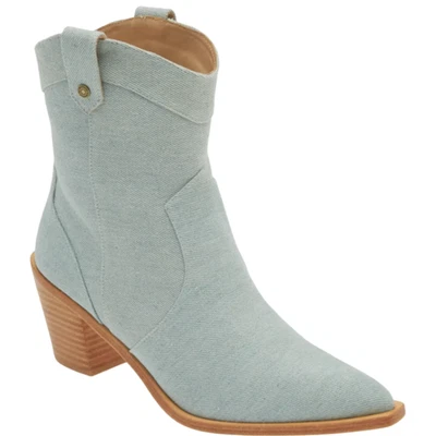 Bota de Vaquero 7 For All Mankind Denim Western Para Mujer 9 Azul Festival Boho Nueva Sin Caja Foto 1 de 4