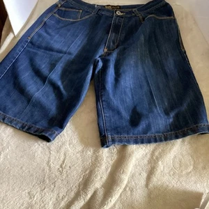 Regal Jeans Baggy Y2K Denim Hip Hop Grunge Embroidered Size 38 Shorts EUC - Picture 1 of 13