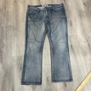 Kenneth Cole Reaction Herren Bootcut Jeans Größe 38x32 Medium Wash Faded Denim - Bild 1 von 6