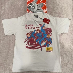 T-shirt BAPE x Saint Mxxxx Squadron "Vintage White" taglia XXL (SS23) - Foto 1 di 9