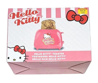 Hello Kitty Toaster 2 Scheiben Cool Touch Toasts Bild auf Brot NEU Geschenk rosa - Bild 1 von 4