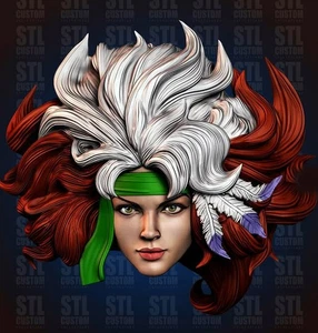 Rogue Savage Land X-Men Ver D 1:12 scale custom unpainted Head 6" Action Figure - Bild 1 von 1