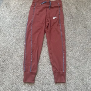 Vintage Nike Track Sweatpants Girls Large Red Athletic Gym - Picture 1 of 8