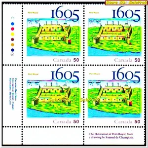 CANADA 1605 2005 PORTO CANADESE ROYAL MINT FACE $2 DOLLARO MNH FRANCOBOLLO BLOCCO ANGOLO - Foto 1 di 2